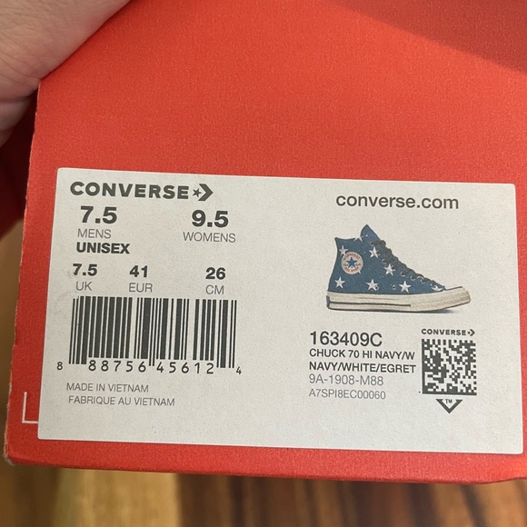 NEW in box Chuck Taylor All Star converse RARE Archive print Men’s 7.5 Wom: 9.5 - Picture 5 of 5